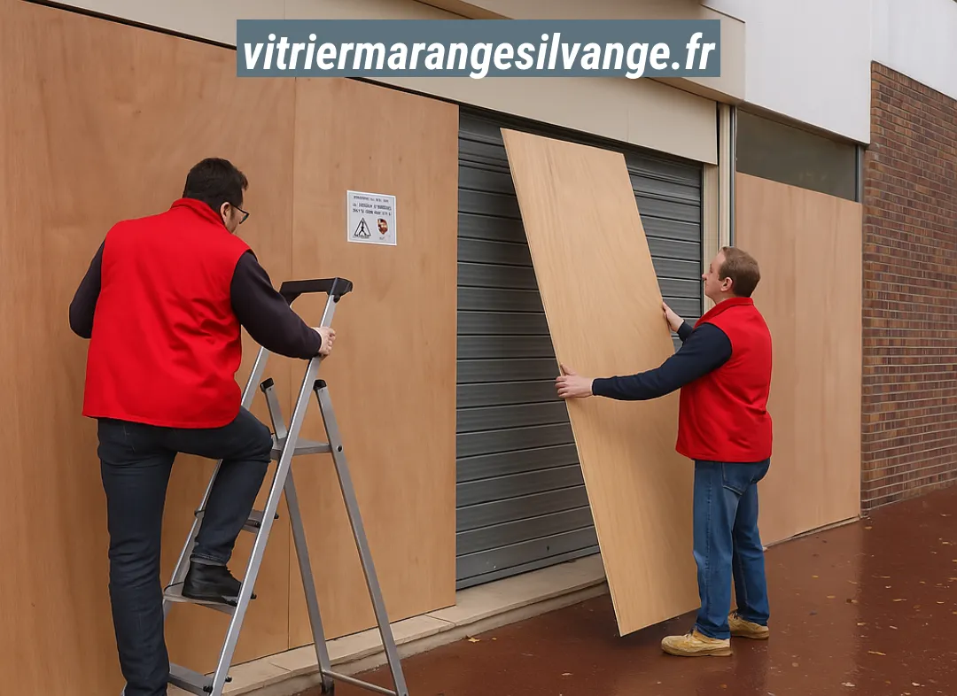 Mise en sécurité fermeture provisoire Marange-Silvange